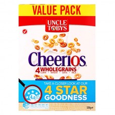 Uncle Tobys Cheerios Cereal 4 Wholegrains 多种天然谷物纤维麦圈 320g